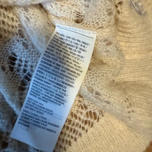 Vintage Abercrombie Cream Lace Sweater - Picture 7 of 9